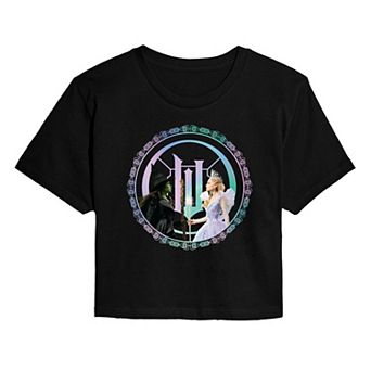 Juniors' Wicked For Good Cropped Tee