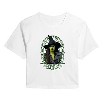 Juniors' Wicked For Good Elphaba Frame Cropped Tee