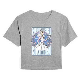 Juniors' Wicked For Good Glinda So Cherished So Adored Cropped Tee