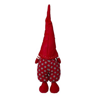 Northlight Standing Santa Polka Dot Gnome Figurine Floor Decor
