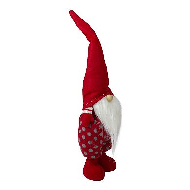 Northlight Standing Santa Polka Dot Gnome Figurine Floor Decor