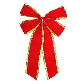 Northlight Velveteen 4-Loop Christmas Bow Decoration