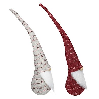 Northlight Tall Pointy Hat Gnomes Table Decor Set of 2