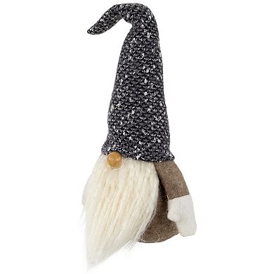 Northlight Plush Gnome with Wooden Nose Christmas Figure Table Decor