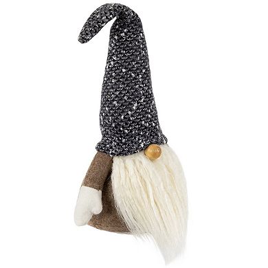 Northlight Plush Gnome with Wooden Nose Christmas Figure Table Decor