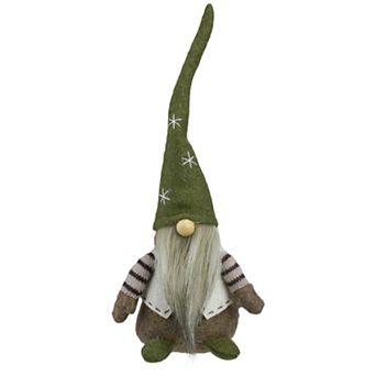 Northlight Sitting Gnome with Pointy Snowflake Hat Christmas Figure Table Decor