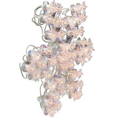 Northlight Lighted Holographic 12-in. Snowflake Christmas Window Decoration