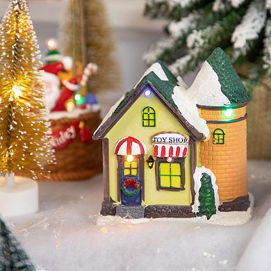 Northlight LED Lighted Toy Shop Christmas Village Display Piece Table Decor