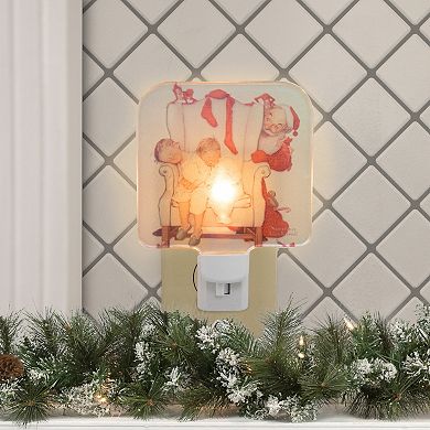 Northlight 6-Inch Norman Rockwell Santa Night Light