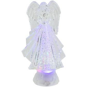 Northlight LED Lighted Acrylic Angel Christmas Snow Globe Table Decor