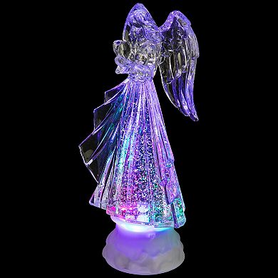 Northlight LED Lighted Acrylic Angel Christmas Snow Globe Table Decor