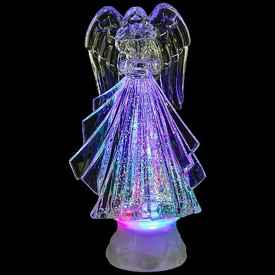 Northlight LED Lighted Acrylic Angel Christmas Snow Globe Table Decor