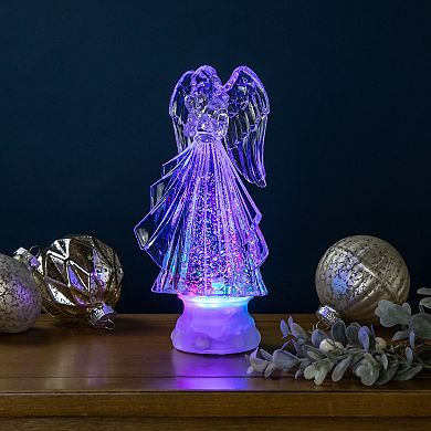 Northlight LED Lighted Acrylic Angel Christmas Snow Globe Table Decor