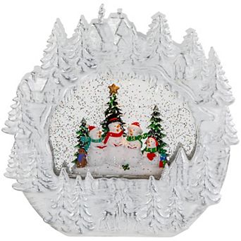 Northlight LED Lighted Caroling Snowmen Christmas Snow Globe Table Decor