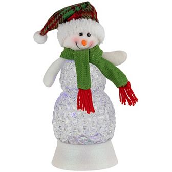 Northlight LED Lighted Acrylic Snowman Christmas Snow Globe Table Decor