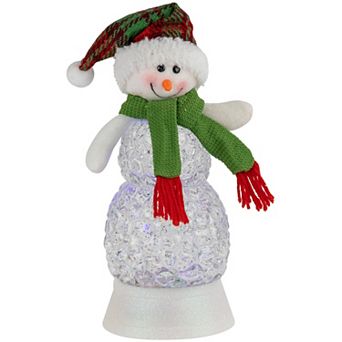 Northlight LED Lighted Acrylic Snowman Christmas Snow Globe Table Decor
