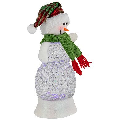 Northlight LED Lighted Acrylic Snowman Christmas Snow Globe Table Decor