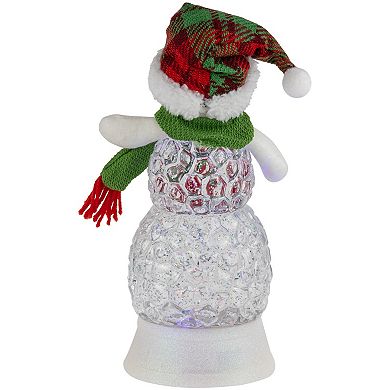 Northlight LED Lighted Acrylic Snowman Christmas Snow Globe Table Decor