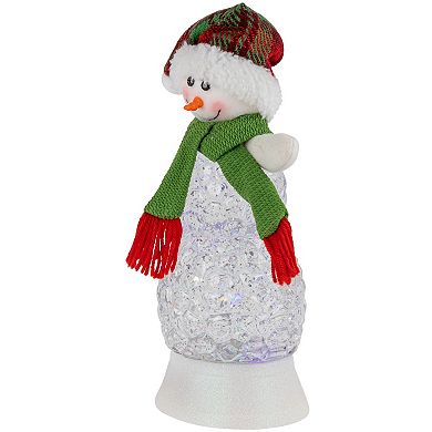Northlight LED Lighted Acrylic Snowman Christmas Snow Globe Table Decor