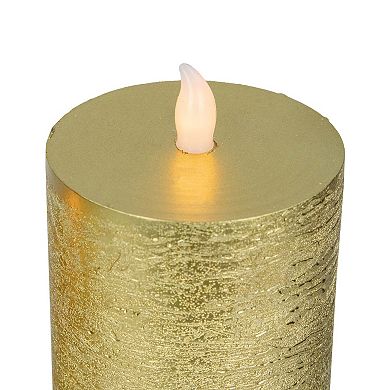 Northlight LED Flickering Flameless Pillar Candles Set of 3
