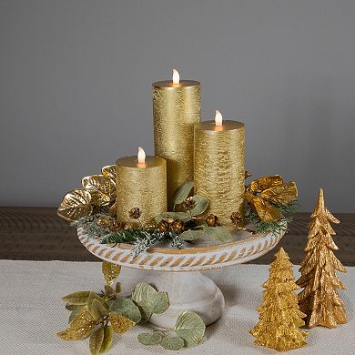 Northlight LED Flickering Flameless Pillar Candles Set of 3