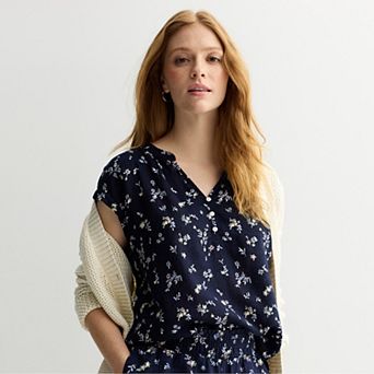 Women's Sonoma Goods For Life® Dolman Sleeve Popover Shirt