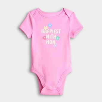 Baby Jumping Beans® Short Sleeve Lapped Shoulder Bodysuit