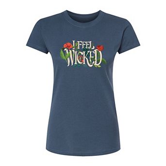 Juniors' Wicked For Good Elphaba I Feel Wicked Fitted Tee