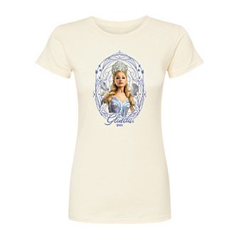 Juniors' Wicked For Good Glinda Frame Fitted Tee