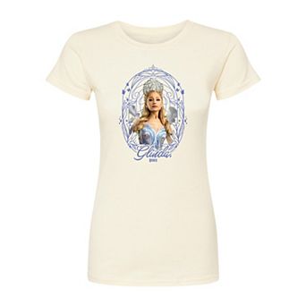 Juniors' Wicked For Good Glinda Frame Fitted Tee