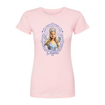 Juniors' Wicked For Good Glinda Frame Fitted Tee