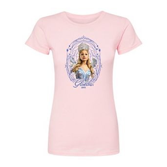 Juniors' Wicked For Good Glinda Frame Fitted Tee