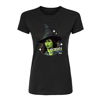 Juniors' Wicked For Good Elphaba Bootleg Fitted Tee