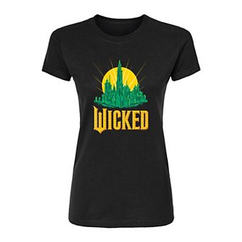Juniors' Wicked For Good Fitted Tee