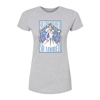 Juniors' Wicked For Good Glinda So Cherished So Adored Fitted Tee