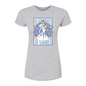 Juniors' Wicked For Good Glinda So Cherished So Adored Fitted Tee