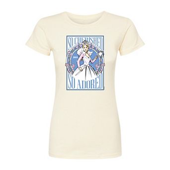Juniors' Wicked For Good Glinda So Cherished So Adored Fitted Tee