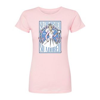 Juniors' Wicked For Good Glinda So Cherished So Adored Fitted Tee