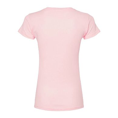 Juniors' Wicked For Good Logo Floral Fitted Tee