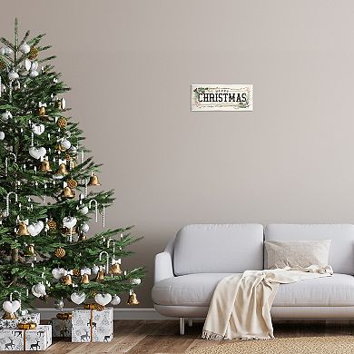 Stupell Home Decor Merry Christmas Friends & Family Plaque Wall Art