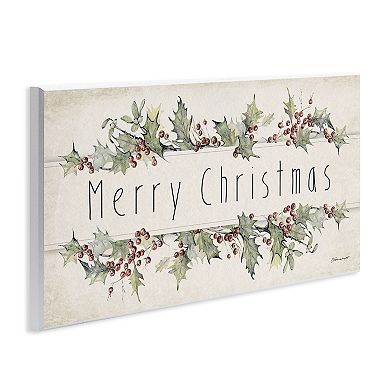 Stupell Home Decor Vintage Merry Christmas Sentiment Plaque Wall Art