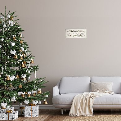 Stupell Home Decor Vintage Merry Christmas Sentiment Plaque Wall Art