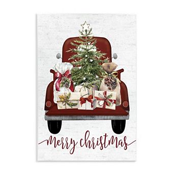 Stupell Home Decor Merry Christmas Holiday Presents Plaque Wall Art