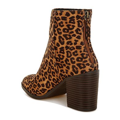 London Rag Veyara Women's Block Heel Leopard Print Boots