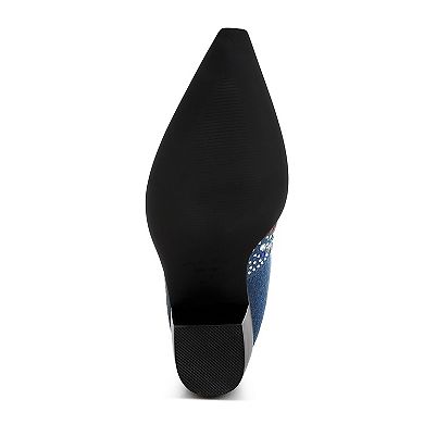 London Rag Starlit Women's Multi Stone Embellished Boots