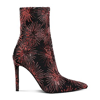London Rag Oleander Women's Sequin Stiletto Boots