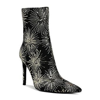 London Rag Oleander Women's Sequin Stiletto Boots