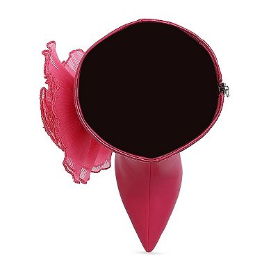 London Rag Chinkara Women's Sheer Big Rose Detail Long Boots