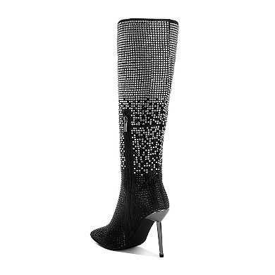 London Rag Orymple Women's Rhinestone Studded Boots