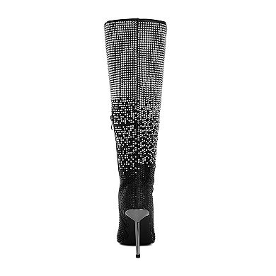 London Rag Orymple Women's Rhinestone Studded Boots
